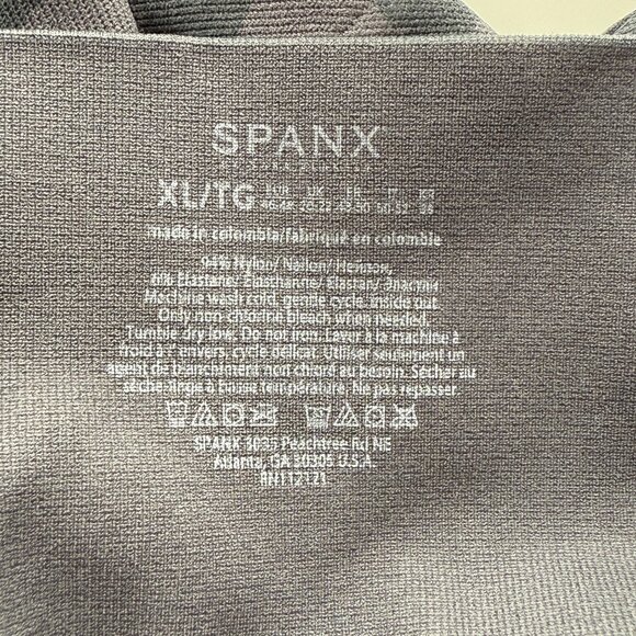 Spanx High-Waisted Black Camo Look at Me Now Leggings Womens Size XL - Picture 4 of 5